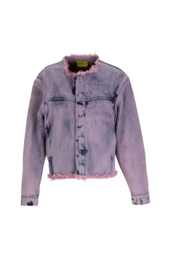 Marques ' Almeida Outerwear | LOOSE COLLARLESS JACKET LILAC