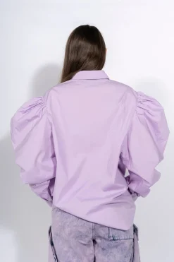 Marques ' Almeida Tops | Tops | PUFF SLEEVE SHIRT LILAC
