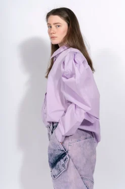 Marques ' Almeida Tops | Tops | PUFF SLEEVE SHIRT LILAC