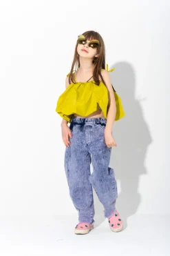 Marques ' Almeida Tops | BALLOON TOP LIME