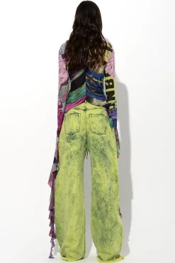 Marques ' Almeida Denim | Bottoms | DENIM BOYFRIEND TROUSERS LIME