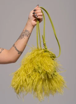 Marques ' Almeida Accessories | FEATHER BAG LIME