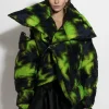 Marques ' Almeida Outerwear | LIME TIE DYE M'A PUFFER JACKET MULTICOLOUR