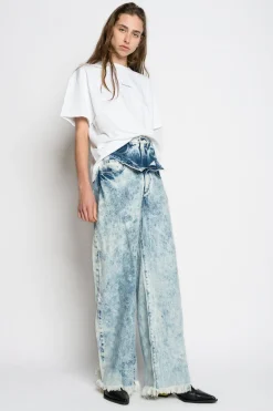 Marques ' Almeida Tops | MARQUES'ALMEIDA EMBROIDERED T-SHIRT WHITE
