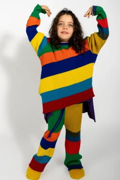 Marques ' Almeida Knitwear | Bottoms | MERINO STRIPED TROUSERS MULTICOLOUR