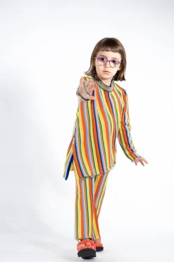 Marques ' Almeida Knitwear | Bottoms | MULTI STRIPE KNIT TROUSERS MULTICOLOUR