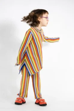 Marques ' Almeida Knitwear | Bottoms | MULTI STRIPE KNIT TROUSERS MULTICOLOUR
