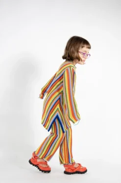 Marques ' Almeida Knitwear | Bottoms | MULTI STRIPE KNIT TROUSERS MULTICOLOUR