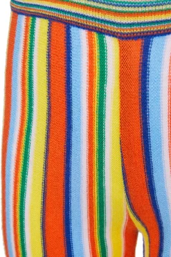 Marques ' Almeida Knitwear | Bottoms | MULTI STRIPE KNIT TROUSERS MULTICOLOUR