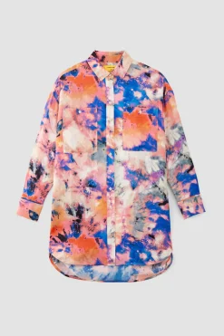 Marques ' Almeida Tops | M'a X Everlane | SATIN SHIRT MULTICOLOUR