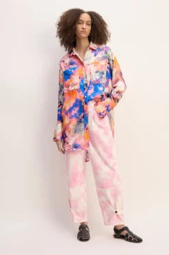 Marques ' Almeida Tops | M'a X Everlane | SATIN SHIRT MULTICOLOUR