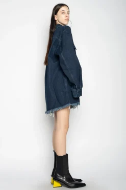 Marques ' Almeida Denim | Outerwear | DENIM OVERSHIRT NAVY