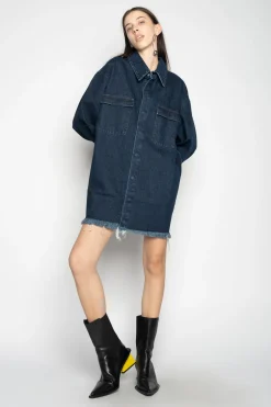 Marques ' Almeida Denim | Outerwear | DENIM OVERSHIRT NAVY