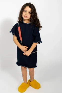 Marques ' Almeida Dresses | DENIM OVERSIZED T-SHIRT DRESS NAVY
