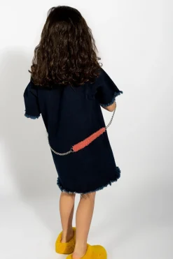 Marques ' Almeida Dresses | DENIM OVERSIZED T-SHIRT DRESS NAVY