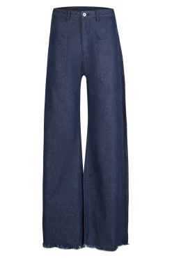 Marques ' Almeida Bottoms | Denim | DENIM PATCH POCKET BOYFRIEND TROUSERS NAVY