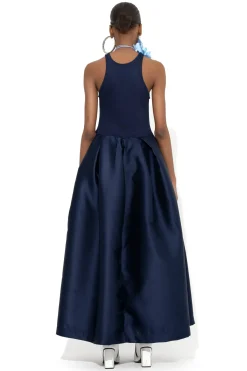 Marques ' Almeida Dresses | FULL SKIRT TANK TOP DRESS NAVY