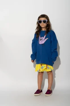 Marques ' Almeida Tops | HAND PRINT SWEATSHIRT NAVY
