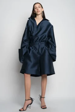Marques ' Almeida Bottoms | Bottoms | SKATER SHORTS NAVY