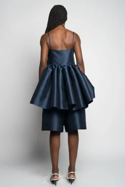 Marques ' Almeida Tops | Tops | STRAPPY PUFF TOP NAVY