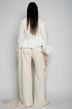Marques ' Almeida Denim | Bottoms | BOYFRIENDS TROUSERS OFF-WHITE
