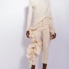 Marques ' Almeida Knitwear | Tops | DRAPED JUMPER IN MERINO KNIT OFF-WHITE