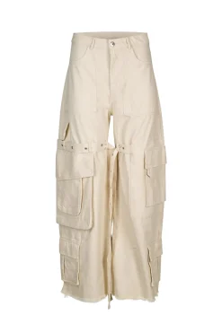 Marques ' Almeida Bottoms | Denim | MULTI POCKET CARGO TROUSERS OFF-WHITE