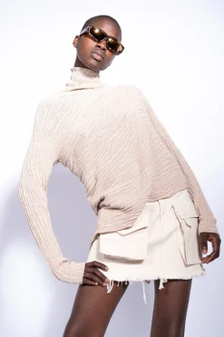 Marques ' Almeida Denim | Bottoms | PATCH POCKET MINI SKIRT OFF-WHITE