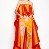Marques ' Almeida Bottoms | Bottoms | ORANGE AND PINK TIE DYE BOYFRIEND TROUSERS MULTICOLOUR