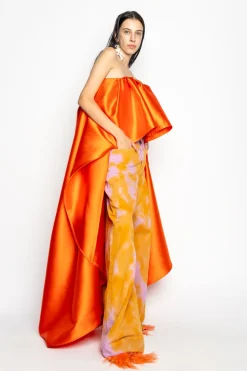 Marques ' Almeida Bottoms | Bottoms | ORANGE AND PINK TIE DYE BOYFRIEND TROUSERS MULTICOLOUR