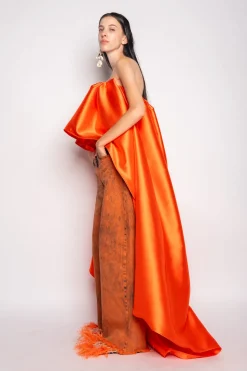 Marques ' Almeida Denim | Bottoms | DENIM BOYFRIEND TROUSERS ORANGE