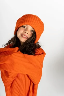 Marques ' Almeida Accessories | Knitwear | MERINO KNIT BEANIE ORANGE
