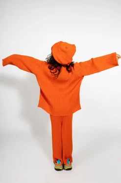 Marques ' Almeida Knitwear | Tops | MERINO KNIT JUMPER ORANGE