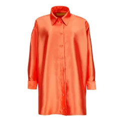 Marques ' Almeida Tops | Tops | SATIN OVERSIZED SHIRT ORANGE