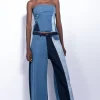 Marques ' Almeida Bottoms | Denim | PATCHWORK DENIM BOYFRIEND TROUSERS BLUE