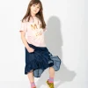 Marques ' Almeida Jersey | Tops | PINK AND BEIGE SPLATTERED LOGO T-SHIRT MULTICOLOUR