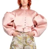 Marques ' Almeida Outerwear | BOMBER JACKET WITH PUFF SLEEVES PINK