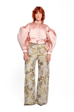 Marques ' Almeida Outerwear | BOMBER JACKET WITH PUFF SLEEVES PINK