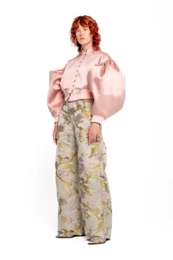 Marques ' Almeida Outerwear | BOMBER JACKET WITH PUFF SLEEVES PINK