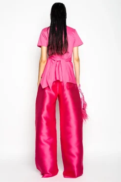 Marques ' Almeida Bottoms | Bottoms | PINK BOYFRIEND TROUSERS BRIGHTPINK