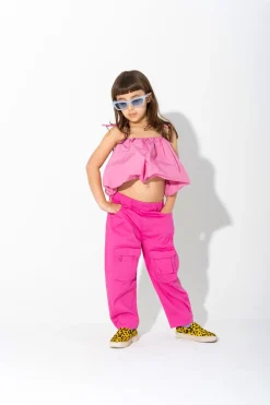 Marques ' Almeida Bottoms | PINK CARGO TROUSERS BRIGHTPINK