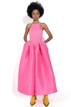 Marques ' Almeida Dresses | PINK DRESS WITH TANK TOP SCOOPED BRIGHTPINK