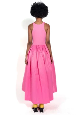 Marques ' Almeida Dresses | PINK DRESS WITH TANK TOP SCOOPED BRIGHTPINK