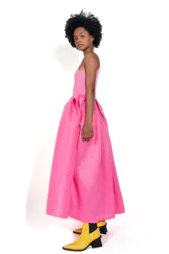 Marques ' Almeida Dresses | PINK DRESS WITH TANK TOP SCOOPED BRIGHTPINK