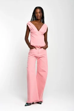 Marques ' Almeida Denim | Bottoms | DRILL BOYFRIEND TROUSERS PINK