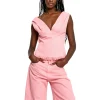 Marques ' Almeida Denim | Tops | DRILL FITTED OFF SHOULDER TOP PINK
