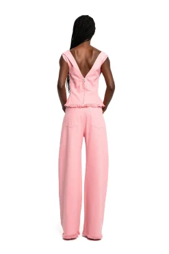 Marques ' Almeida Denim | Tops | DRILL FITTED OFF SHOULDER TOP PINK