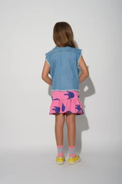 Marques ' Almeida Bottoms | HANDS PRINT SKIRT WITH OVERLAP LAYER PINK
