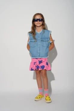Marques ' Almeida Bottoms | HANDS PRINT SKIRT WITH OVERLAP LAYER PINK