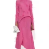 Marques ' Almeida Tops | Knitwear | MERINO FITTED FEATHER TURTLENECK PINK